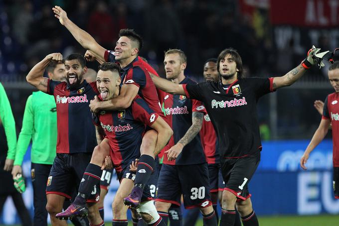Genoa se je po zmagi nad Juventusom povzpela na deveto mesto. | Foto: Guliverimage/Getty Images