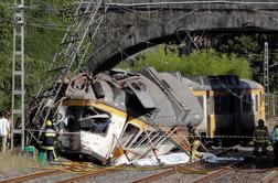 Najmanj štirje mrtvi v železniški nesreči na severozahodu Španije
