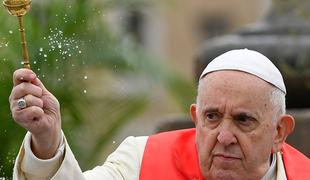 Papež Frančišek predsedoval maši na cvetno nedeljo