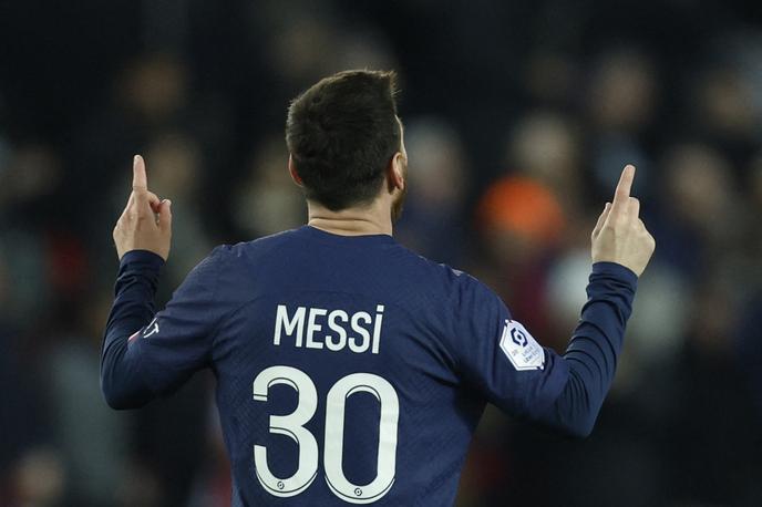 Lionel Messi | Lionel Messi je kot edini iz trojice "atomskega" napada PSG branil barve Parižanov. Dosegel je jubilejni deseti zadetek in odločil zmagovalca. | Foto Reuters
