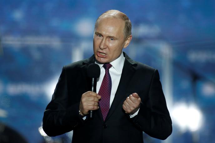 Vladimir Putin | Moskva želi "demilitarizirati in denacificirati" Ukrajino ter zaščititi Rusijo pred "vojaško grožnjo, ki jo ustvarjajo zahodne države", trdi Putinov režim. | Foto Reuters