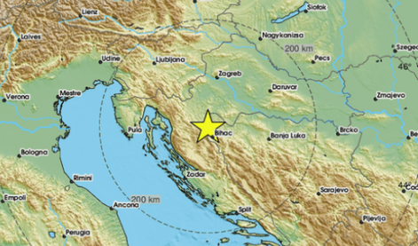 Na Balkanu nov močan potres