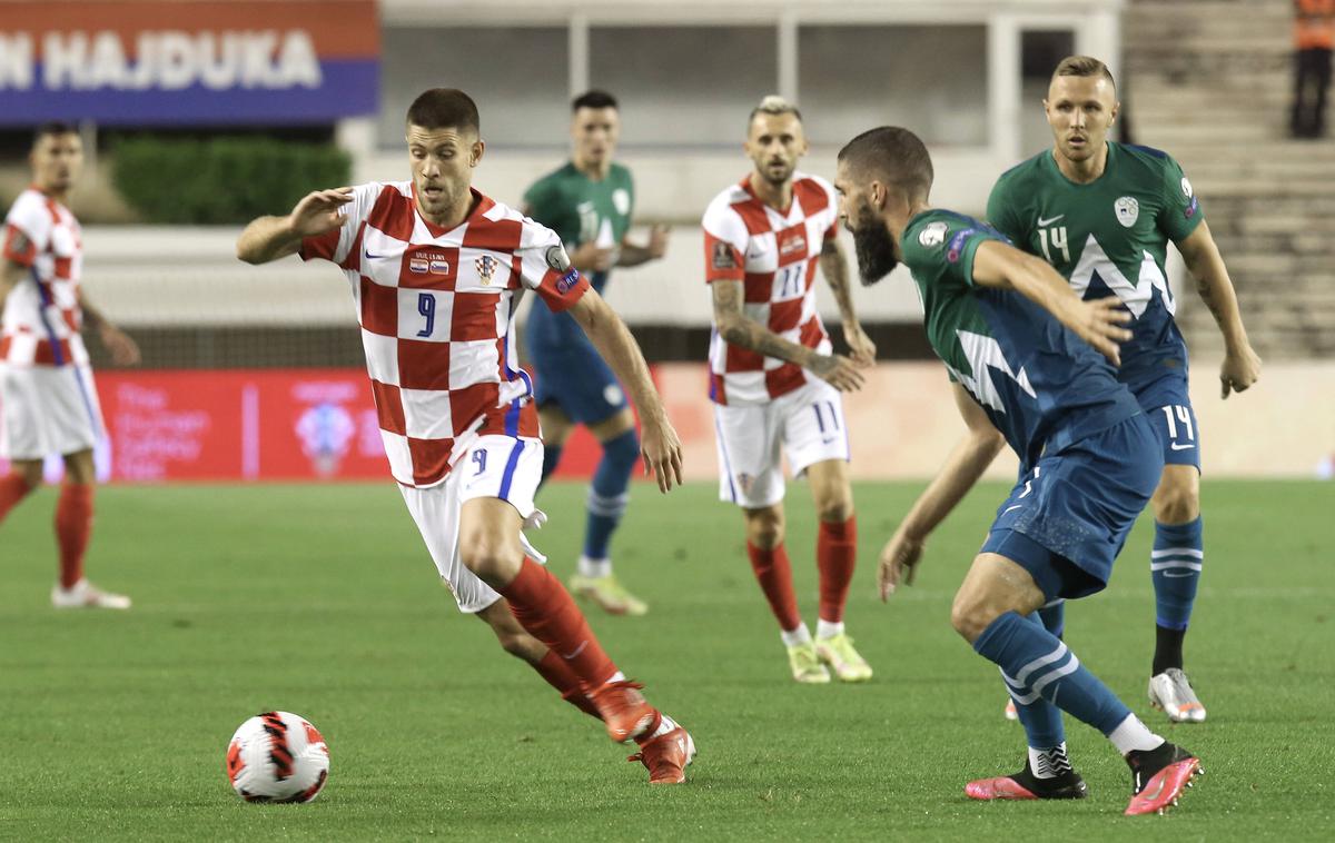 Slovenija Hrvaška Kramarić | Hrvaška in Slovenija sta lani igrali v kvalifikacijah za SP. Vsaka je dobila po eno tekmo. | Foto Grega Valančič/Sportida