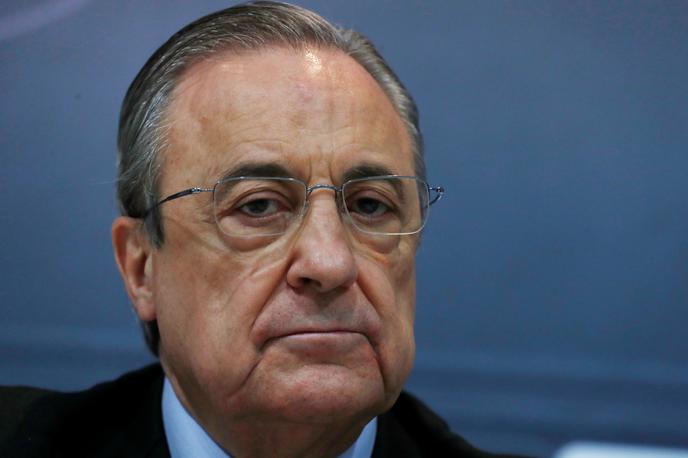 Florentino Perez | Florentino Perez, predsednik madridskega Reala in novoustanovljene superlige, se po odhodu šestih angleških klubov še ni odzval.  | Foto Reuters
