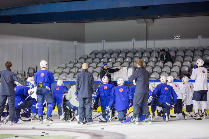 slovenska hokejska reprezentanca trening  SP Pariz | Foto: Vid Ponikvar