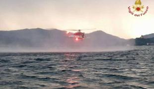 V nesreči jadrnice na jezeru Maggiore štirje mrtvi #video #foto