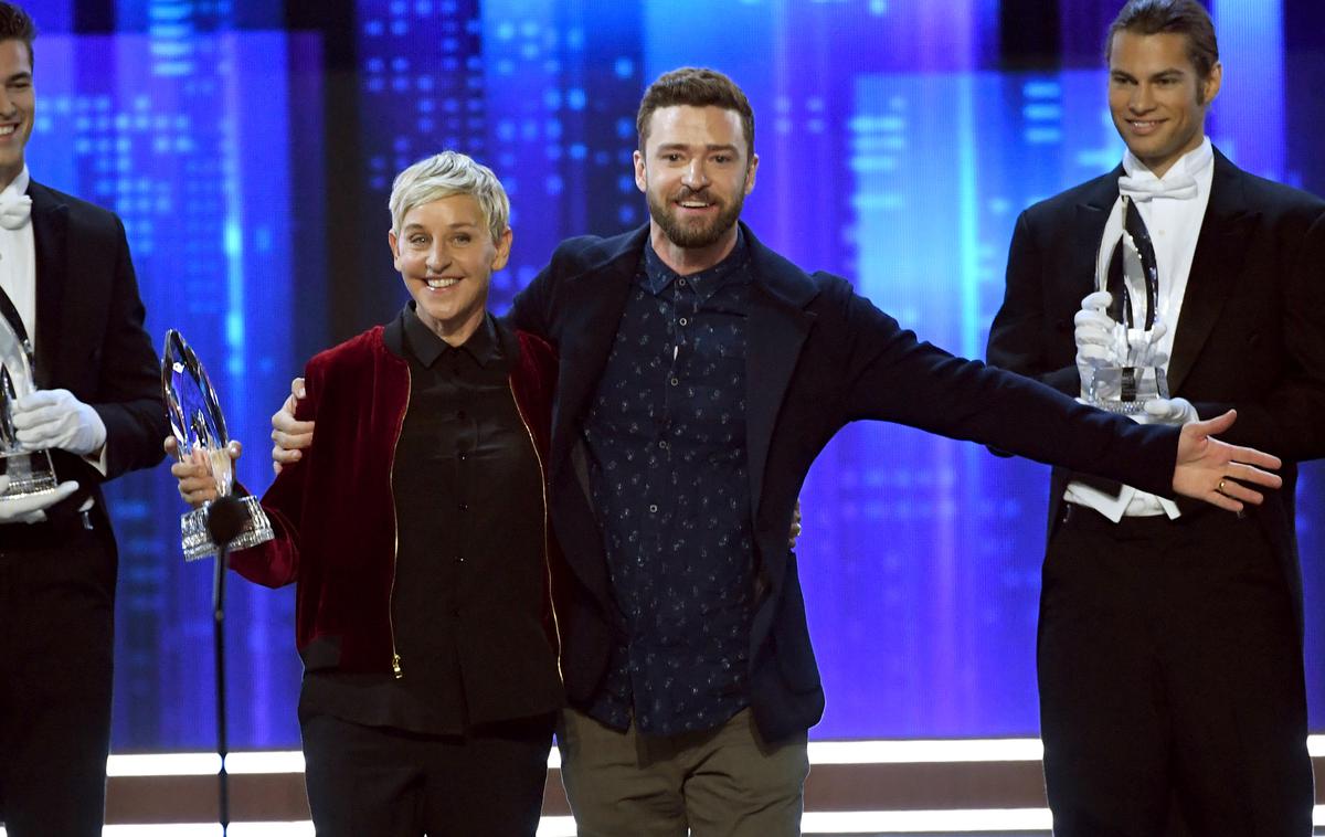 Ellen DeGeneres in Justin Timberlake | Foto Getty Images