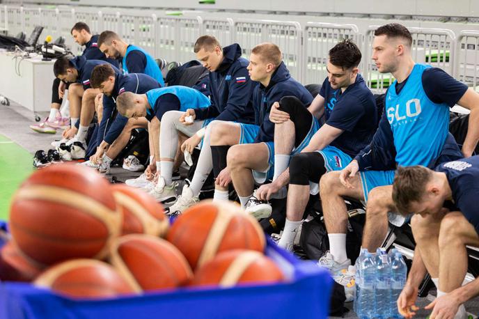 slovenska košarkarska reprezentanca | Slovenci se pripravljajo na obračuna z Estonijo in Izraelom. | Foto Bor Slana/STA