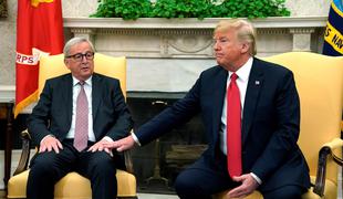 Trump in Juncker zakopala bojno sekiro