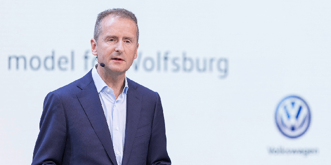 Herbert Diess, predsednik koncerna Volkswagen. | Foto: Reuters