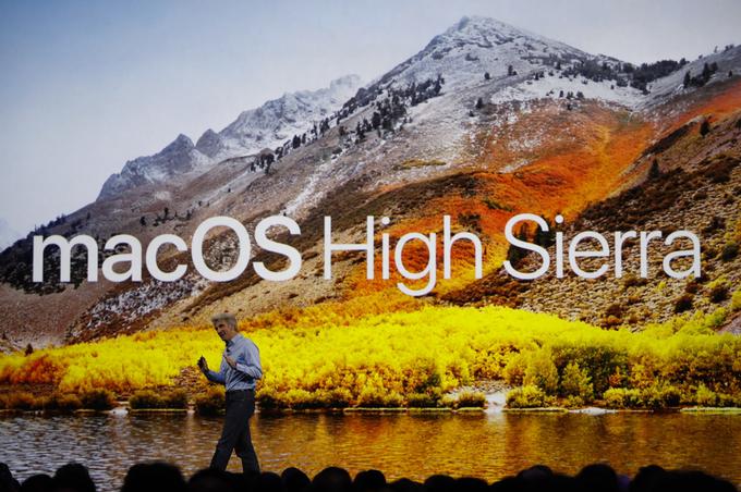 MacOS se v najnovejši različici zdaj imenuje High Sierra. | Foto: Reuters