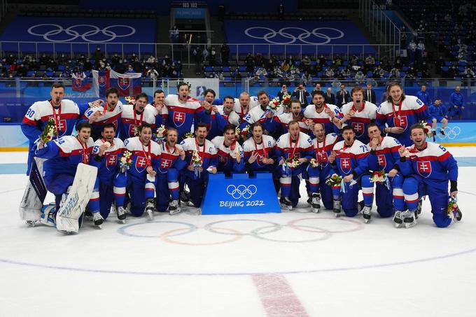 Slovaki se zasluženo veselijo premiernega olimpijskega odličja. | Foto: Guliverimage/Vladimir Fedorenko