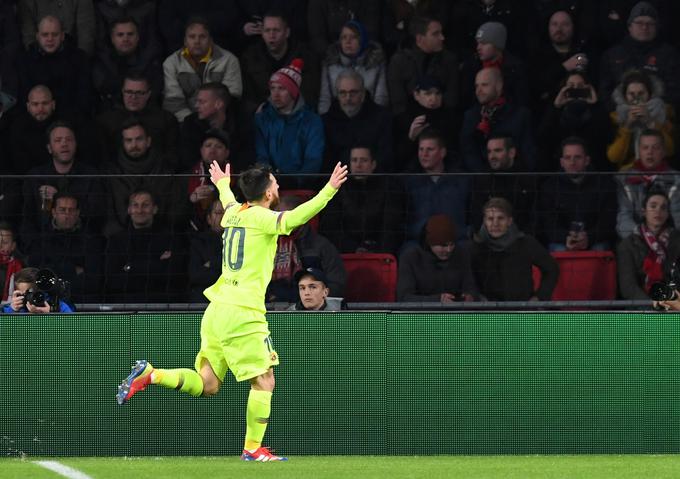 Veselje Argentinca po zadetku proti PSV Eindhovnu. | Foto: Reuters