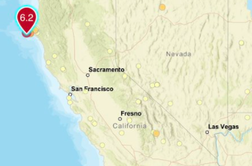 Močan potres stresel severno Kalifornijo