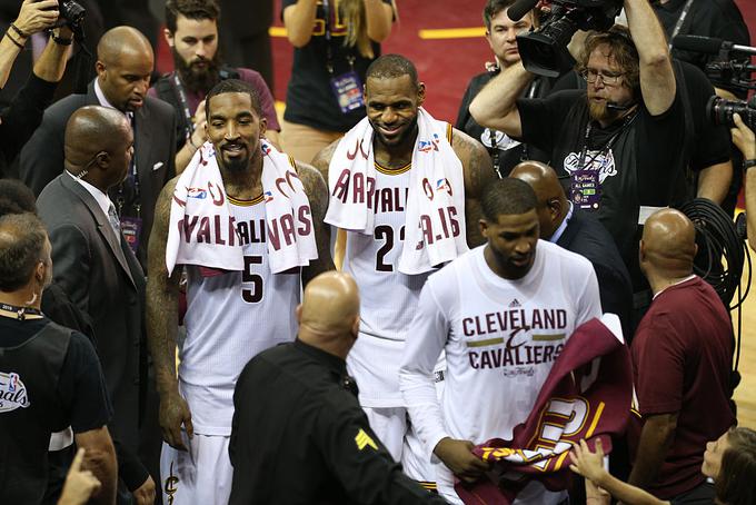 Košarkarji Clevelanda lahko postanejo prvi, ki bi postali prvaki po zaostanku z 1:3 v zmagah. | Foto: Guliverimage/Getty Images