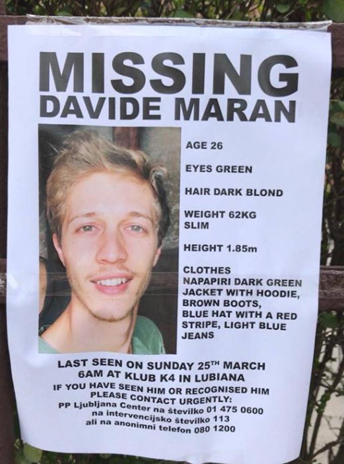 Truplo Davida Marana je policija našla šele po treh mesecih.  | Foto: Facebook
