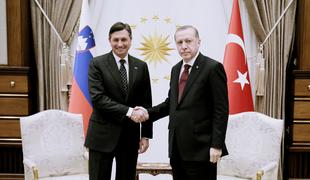 Pahor z Erdoganom o strateškem partnerstvu med državama