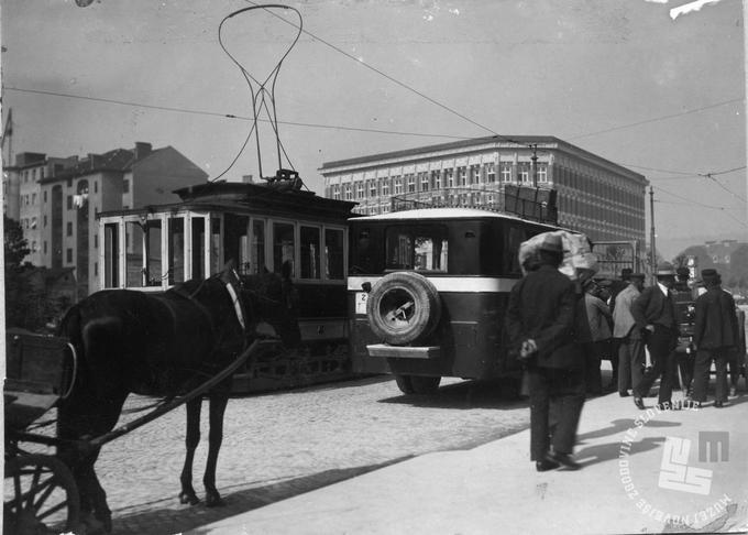 tramvaj pred 1945 | Foto: Foto neznan, hrani Muzej novejše zgodovine Slovenije