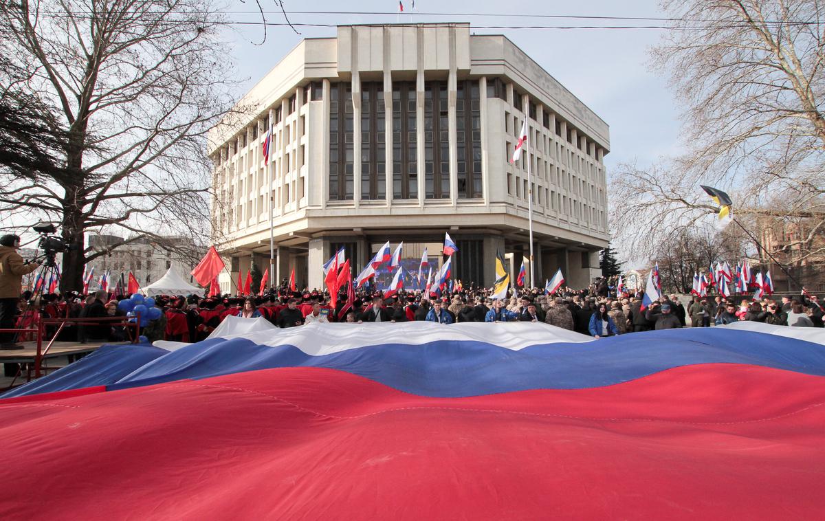 Krim Ukrajina peta oletnica referenduma | V soboto je minilo pet le od referenduma, na katerem je večina prebivalcev ukrajinskega polotoka Krim podprla priključitev k Rusiji.  | Foto Reuters
