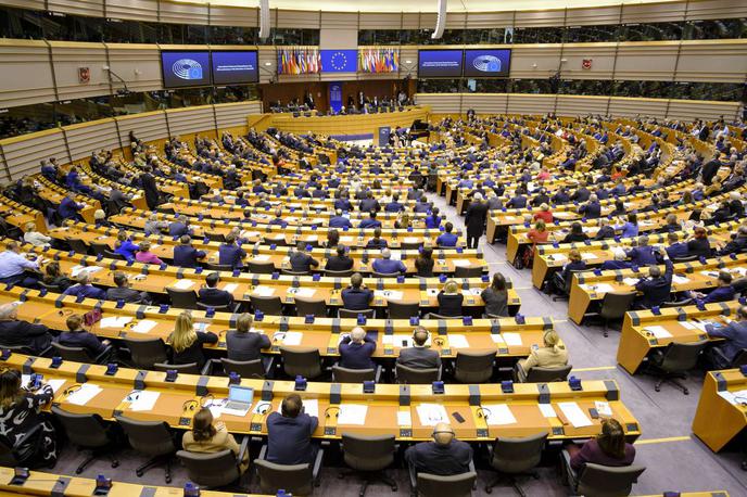 Evropski parlament | Evropski parlament bo prihodnji teden med drugim obravnaval razogljičenje gradbenega sektorja EU, zakonodajo o umetni inteligenci in zakon o svobodi medijev.  | Foto STA