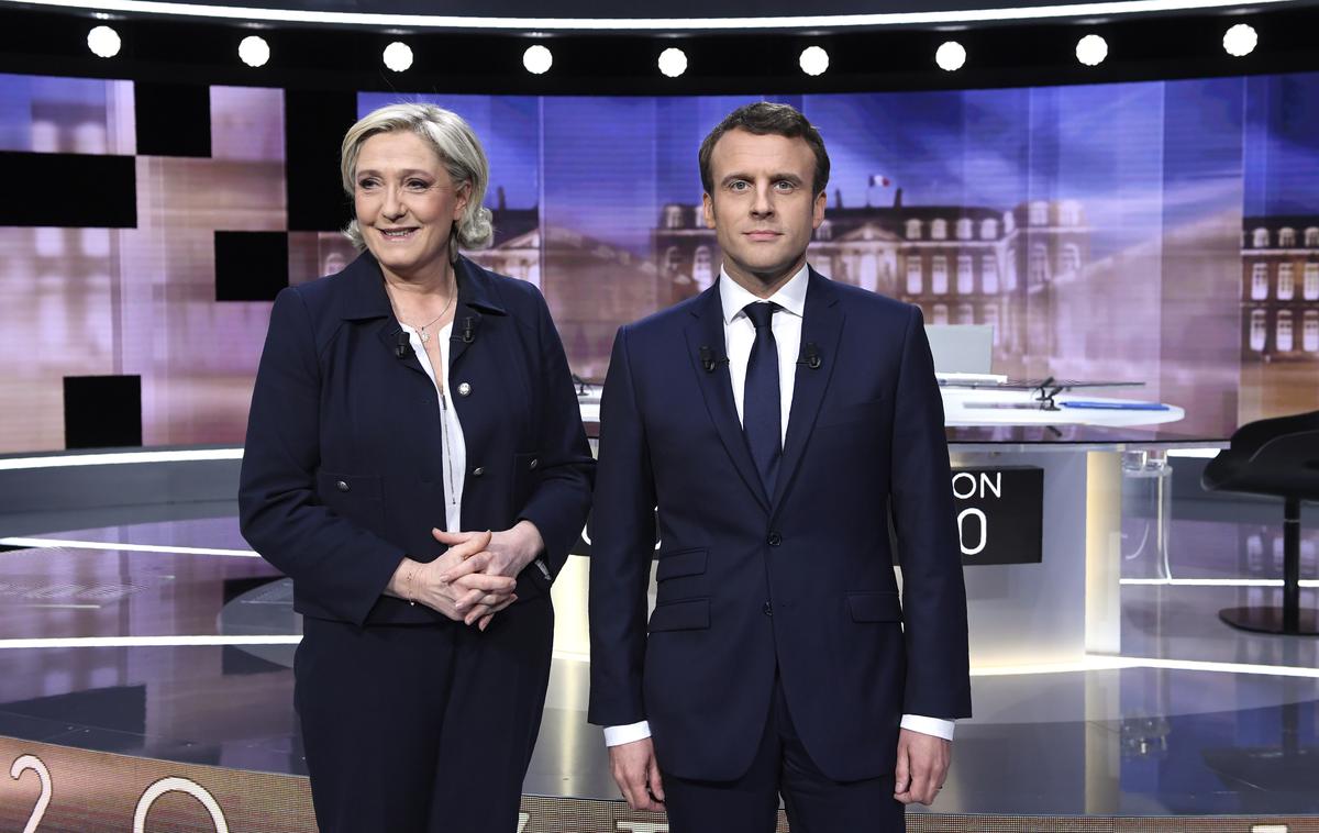 Marine Le Pen in Emmanuel Macron | Foto Reuters
