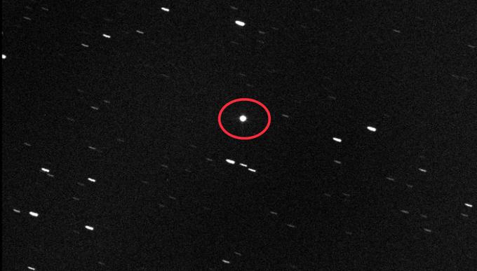 Tako je asteroid Florence viden s teleskopom.  | Foto: Virtual Telescope Project