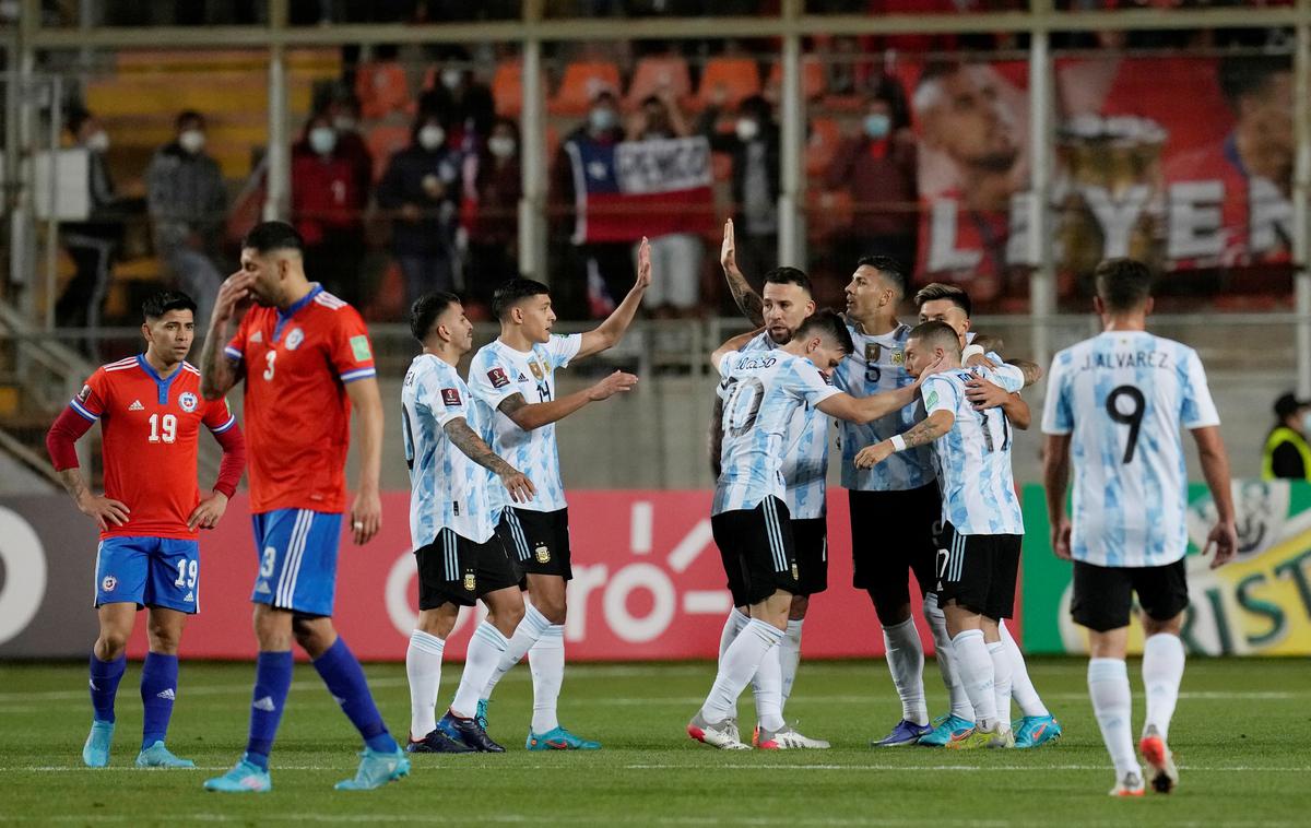 Čile Argentina | Argentina je v gosteh ugnala Čile. | Foto Reuters