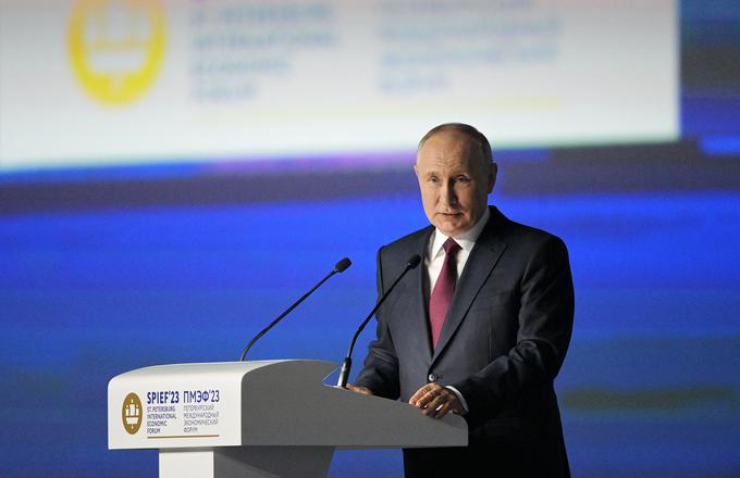 Vladimir Putin, gospodarski forum SPIEF | Foto: Reuters