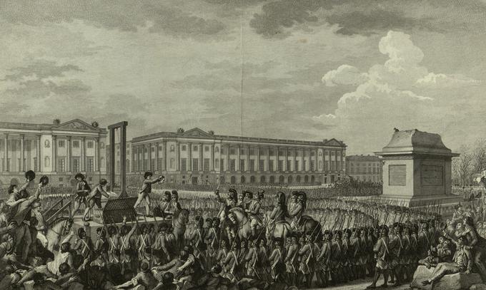 Usmrtitev francoskega kralja Ludvika XVI. | Foto: commons.wikimedia.org