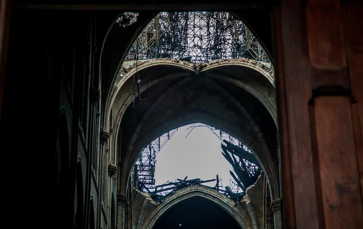 Notre Dame | V katedrali Notre-Dame v Parizu je v ponedeljek zvečer izbruhnil požar. | Foto Reuters