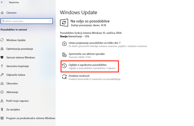 Windows Update | Foto: Matic Tomšič
