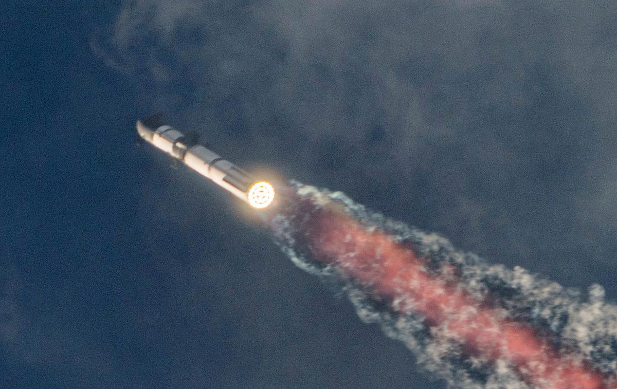 Raketa | Preizkus rakete je v neposrednem prenosu na omrežju X spremljalo več milijonov ljudi. | Foto Reuters