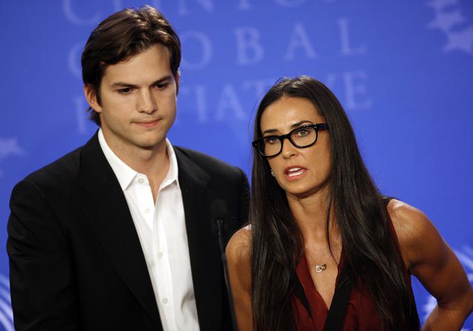 Ashton Kutcher in Demi Moore sta bila pred leti eden od najbolj znanih hollywoodskih parov. Nato pa so tudi njiju spravile narazen tako imenovane nepremostljive razlike. | Foto: Reuters