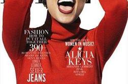 Alicia Keys na naslovnici  Elle, ki tokrat slavi ženske v glasbi