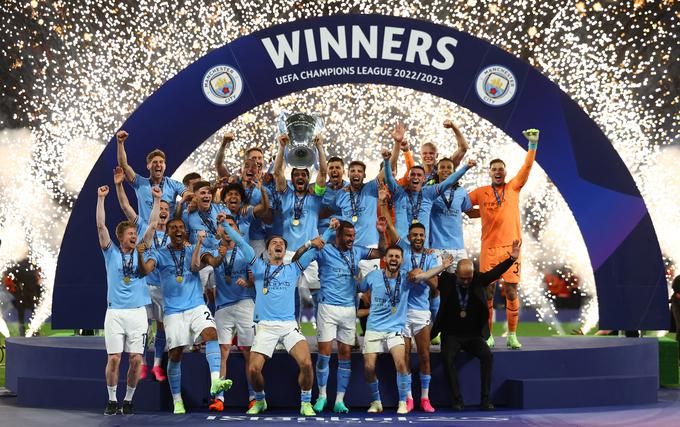 Manchester City je novi evropski prvak. V superpokalnem srečanju se bo pomeril s Sevillo. | Foto: Reuters