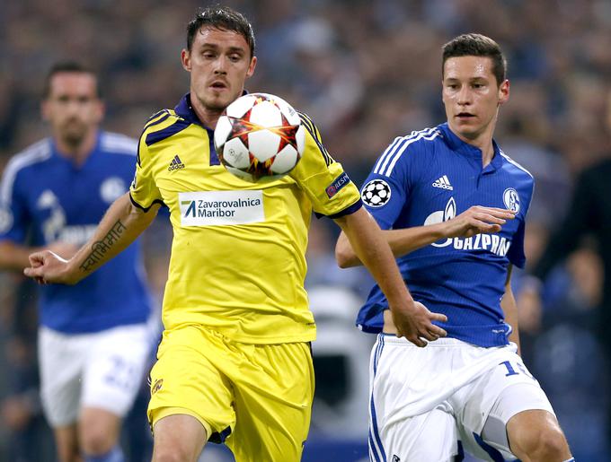 V sezoni 2014/15 se je v ligi prvakov s Schalkejem meril tudi proti Mariboru. Pot je nadaljeval pri Wolfsburgu, nato pa se v začetku leta preselil v Pariz. | Foto: Reuters