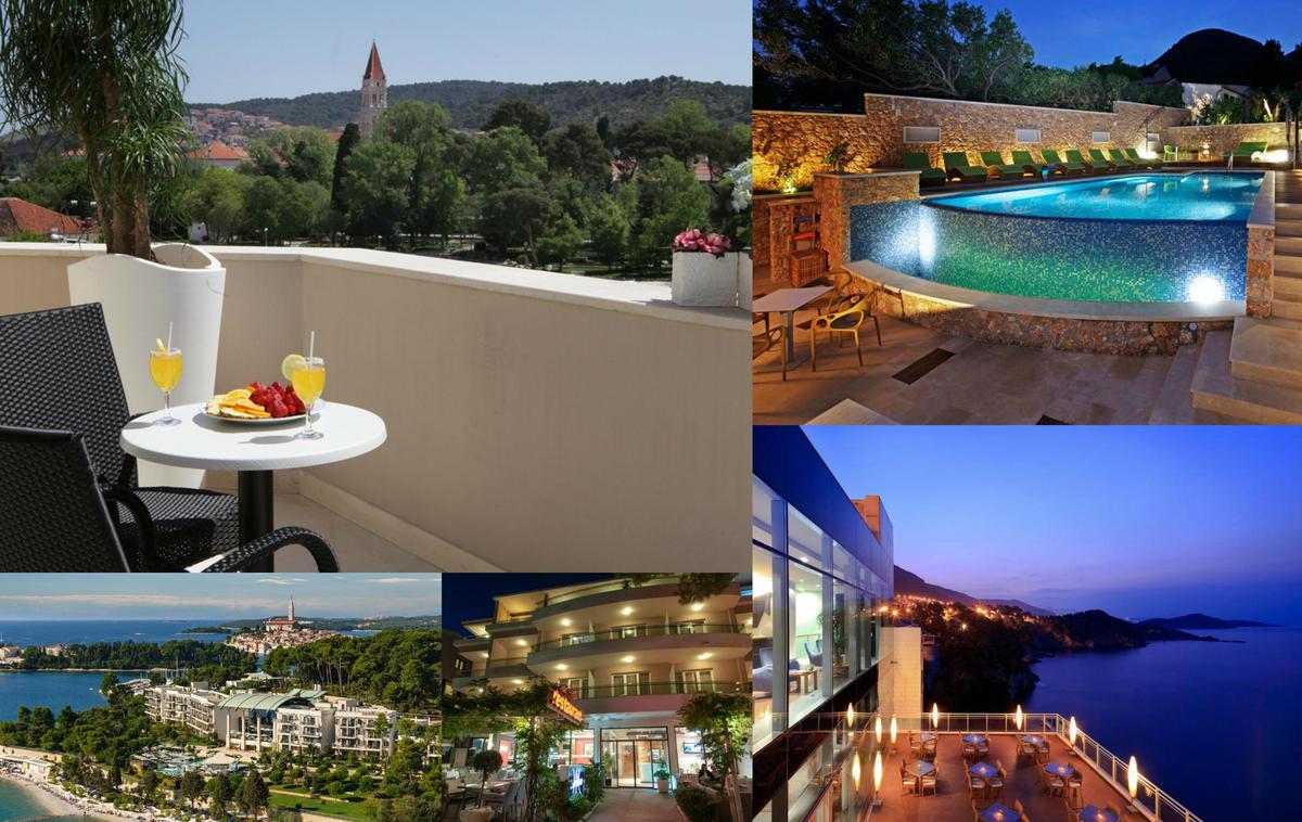 Kolaž: hrvaški hoteli | Foto spletne strani hotelov