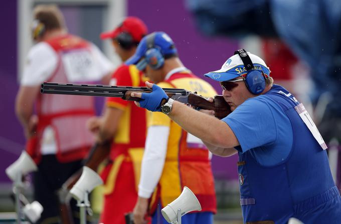 Boštjan Maček že meri proti Braziliji. | Foto: 