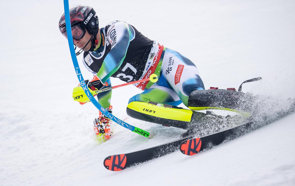 Žan Kranjec | Srebrni veleslalomist z ZOI v Pekingu Žan Kranjec se ni uvrstil v finale slaloma na Bavarskem. | Foto Guliverimage