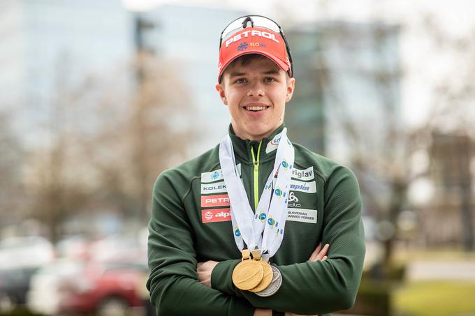 Leta 2019 je v Oserblieju na Slovaškem osvojil dva naslova mladinskega svetovnega prvaka. | Foto: Vid Ponikvar