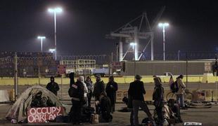 Protestniki zaprli pristanišča na zahodni obali ZDA