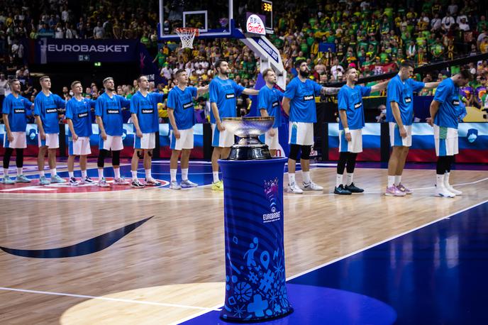 Slovenija : Litva slovenska košarkarska reprezentanca Eurobasket 2022 | Slovenska košarkarska reprezentanca je v prvem delu nastopala v skupini B. | Foto Vid Ponikvar/Sportida