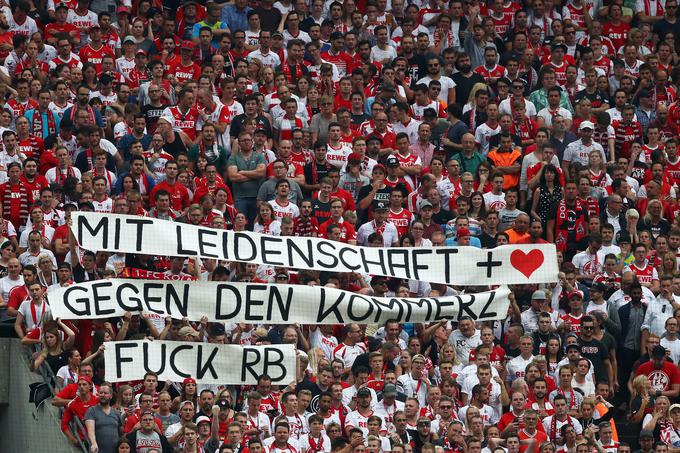 Hitri vzpon Leipziga je zmotil tudi navijače Kölna. | Foto: Guliverimage/Getty Images