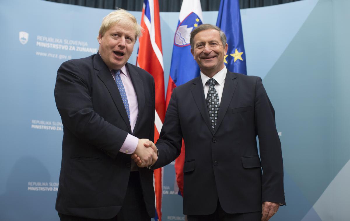 Boris Johnson in Karl Erjavec | Foto Matej Leskovšek