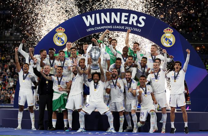 Na evropski prestol so se že 14. povzpeli nogometaši Reala. | Foto: Reuters