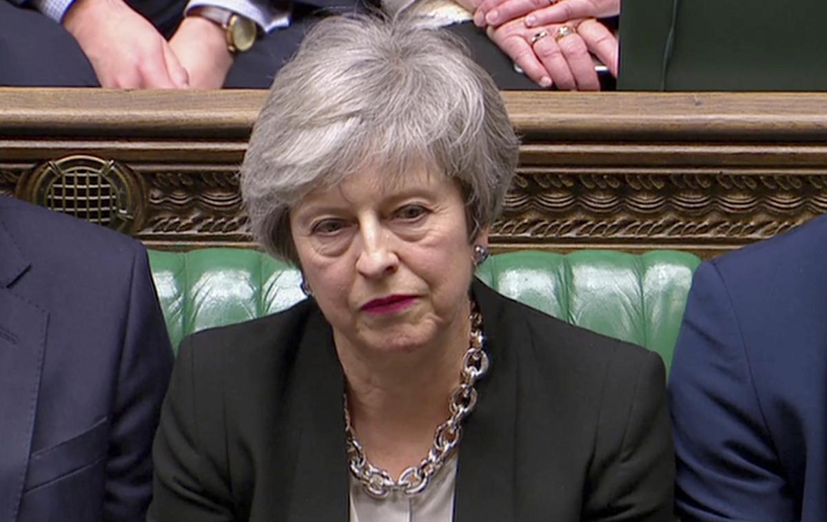Theresa May | Britanska premierka Theresa May naj bi danes nadaljevala pogovore z vodjem opozicijskih laburistov Jeremyjem Corbynom glede brexita. | Foto Reuters