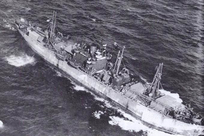 Tole sicer ni SS Richard Montgomery, temveč SS John W. Brown, a ji je bila ladja, ki od leta 1944 potopljena počiva na dnu stičišča reke Temze in Severnega morja, precej podobna.  | Foto: Thomas Hilmes/Wikimedia Commons