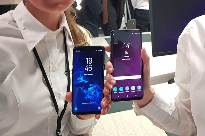 Pametna telefona Galaxy S9 in Galaxy S9+ bosta na prodaj v treh barvah: vijoličasti, polnočno črni in koralno modri.  | Foto: Srdjan Cvjetović