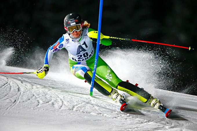 Na štartni listi svetovnega pokala se je Ana Bucik v slalomu prebila do dvanajstega mesta. | Foto: Getty Images