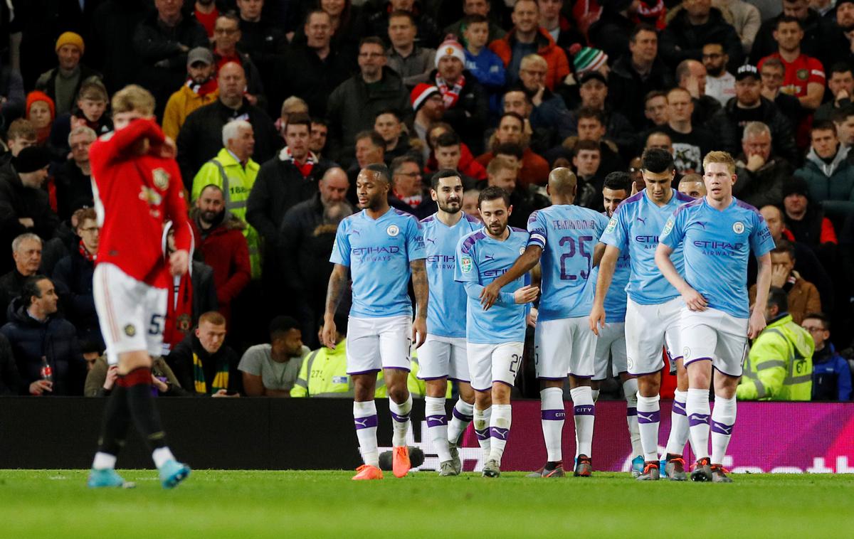 ManU - ManC | Manchester City je na Old Traffordu premagal mestnega tekmeca. | Foto Reuters